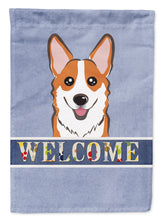 Load image into Gallery viewer, Red Corgi Welcome Garden Flag – Decorative Outdoor Yard Flag BB1440GF