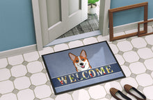 Load image into Gallery viewer, Red Corgi Welcome Doormat - 24x36 Decorative Floor Mat – Indoor/Outdoor Rug with Artistic Flair BB1440JMAT