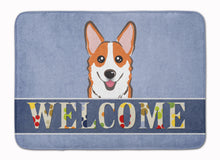 Load image into Gallery viewer, Red Corgi Welcome Machine Washable Memory Foam Mat BB1440RUG