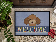 Load image into Gallery viewer, Chocolate Brown Poodle Welcome Doormat - 24x36 Decorative Floor Mat – Indoor/Outdoor Rug with Artistic Flair BB1442JMAT