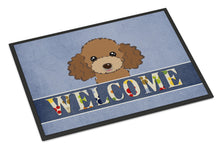 Load image into Gallery viewer, Chocolate Brown Poodle Welcome Doormat - 24x36 Decorative Floor Mat – Indoor/Outdoor Rug with Artistic Flair BB1442JMAT