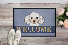 Load image into Gallery viewer, White Poodle Welcome Doormat - 24x36 Decorative Floor Mat – Indoor/Outdoor Rug with Artistic Flair BB1443JMAT