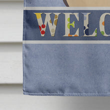 Load image into Gallery viewer, Fawn Pug Welcome Flag Canvas House Size BB1448CHF