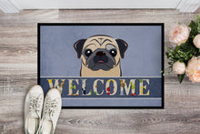 Load image into Gallery viewer, Fawn Pug Welcome Doormat - 24x36 Decorative Floor Mat – Indoor/Outdoor Rug with Artistic Flair BB1448JMAT