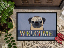 Load image into Gallery viewer, Fawn Pug Welcome Doormat - 24x36 Decorative Floor Mat – Indoor/Outdoor Rug with Artistic Flair BB1448JMAT
