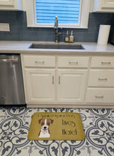Load image into Gallery viewer, Jack Russell Terrier Spoiled Dog Lives Here Machine Washable Memory Foam Mat BB1450RUG