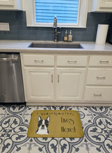 Load image into Gallery viewer, Boston Terrier Spoiled Dog Lives Here Machine Washable Memory Foam Mat BB1451RUG