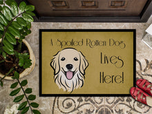 Load image into Gallery viewer, Golden Retriever Spoiled Dog Lives Here Doormat - 24x36 Decorative Floor Mat – Indoor/Outdoor Rug with Artistic Flair BB1453JMAT