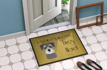 Load image into Gallery viewer, Schnauzer Spoiled Dog Lives Here Doormat - 24x36 Decorative Floor Mat – Indoor/Outdoor Rug with Artistic Flair BB1454JMAT