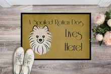 Load image into Gallery viewer, Pomeranian Spoiled Dog Lives Here Doormat - 24x36 Decorative Floor Mat – Indoor/Outdoor Rug with Artistic Flair BB1455JMAT
