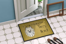 Load image into Gallery viewer, Pomeranian Spoiled Dog Lives Here Doormat - 24x36 Decorative Floor Mat – Indoor/Outdoor Rug with Artistic Flair BB1455JMAT