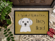 Load image into Gallery viewer, Maltese Spoiled Dog Lives Here Doormat - 24x36 Decorative Floor Mat – Indoor/Outdoor Rug with Artistic Flair BB1456JMAT