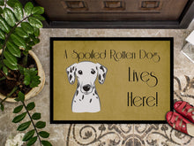 Load image into Gallery viewer, Dalmatian Spoiled Dog Lives Here Doormat - 24x36 Decorative Floor Mat – Indoor/Outdoor Rug with Artistic Flair BB1458JMAT