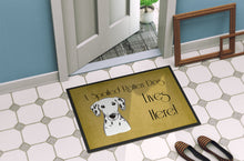 Load image into Gallery viewer, Dalmatian Spoiled Dog Lives Here Doormat - 24x36 Decorative Floor Mat – Indoor/Outdoor Rug with Artistic Flair BB1458JMAT