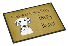 Load image into Gallery viewer, Dalmatian Spoiled Dog Lives Here Doormat - 24x36 Decorative Floor Mat – Indoor/Outdoor Rug with Artistic Flair BB1458JMAT