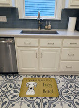 Load image into Gallery viewer, Dalmatian Spoiled Dog Lives Here Machine Washable Memory Foam Mat BB1458RUG