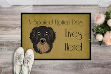 Load image into Gallery viewer, Longhair Black and Tan Dachshund Spoiled Dog Lives Here Doormat - 24x36 Decorative Floor Mat – Indoor/Outdoor Rug with Artistic Flair BB1461JMAT