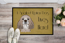 Load image into Gallery viewer, Cocker Spaniel Spoiled Dog Lives Here Doormat - 24x36 Decorative Floor Mat – Indoor/Outdoor Rug with Artistic Flair BB1464JMAT