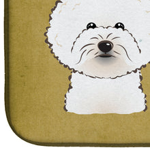 Load image into Gallery viewer, Bichon Frise Spoiled Dog Lives Here Dish Drying Mat – Absorbent, Artistic Kitchen Essentials BB1465DDM
