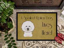 Load image into Gallery viewer, Bichon Frise Spoiled Dog Lives Here Doormat - 24x36 Decorative Floor Mat – Indoor/Outdoor Rug with Artistic Flair BB1465JMAT