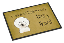Load image into Gallery viewer, Bichon Frise Spoiled Dog Lives Here Doormat - 24x36 Decorative Floor Mat – Indoor/Outdoor Rug with Artistic Flair BB1465JMAT