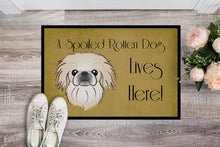 Load image into Gallery viewer, Pekingese Spoiled Dog Lives Here Doormat - 24x36 Decorative Floor Mat – Indoor/Outdoor Rug with Artistic Flair BB1469JMAT