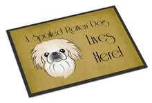 Load image into Gallery viewer, Pekingese Spoiled Dog Lives Here Doormat - 24x36 Decorative Floor Mat – Indoor/Outdoor Rug with Artistic Flair BB1469JMAT