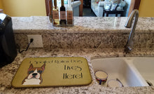 Load image into Gallery viewer, Boxer Spoiled Dog Lives Here Dish Drying Mat – Absorbent, Artistic Kitchen Essentials BB1471DDM