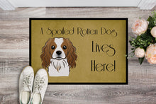 Load image into Gallery viewer, Cavalier Spaniel Spoiled Dog Lives Here Doormat - 24x36 Decorative Floor Mat – Indoor/Outdoor Rug with Artistic Flair BB1472JMAT
