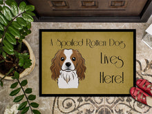 Load image into Gallery viewer, Cavalier Spaniel Spoiled Dog Lives Here Doormat - 24x36 Decorative Floor Mat – Indoor/Outdoor Rug with Artistic Flair BB1472JMAT