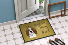 Load image into Gallery viewer, Cavalier Spaniel Spoiled Dog Lives Here Doormat - 24x36 Decorative Floor Mat – Indoor/Outdoor Rug with Artistic Flair BB1472JMAT