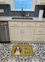 Load image into Gallery viewer, Cavalier Spaniel Spoiled Dog Lives Here Machine Washable Memory Foam Mat BB1472RUG