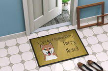 Load image into Gallery viewer, Shiba Inu Spoiled Dog Lives Here Doormat - 24x36 Decorative Floor Mat – Indoor/Outdoor Rug with Artistic Flair BB1473JMAT