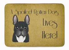 Load image into Gallery viewer, French Bulldog Spoiled Dog Lives Here Machine Washable Memory Foam Mat BB1475RUG