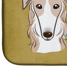 Load image into Gallery viewer, Borzoi Spoiled Dog Lives Here Dish Drying Mat – Absorbent, Artistic Kitchen Essentials BB1476DDM