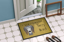 Load image into Gallery viewer, Saluki Spoiled Dog Lives Here Doormat - 24x36 Decorative Floor Mat – Indoor/Outdoor Rug with Artistic Flair BB1477JMAT