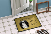 Load image into Gallery viewer, Japanese Chin Spoiled Dog Lives Here Doormat - 24x36 Decorative Floor Mat – Indoor/Outdoor Rug with Artistic Flair BB1478JMAT