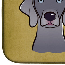 Load image into Gallery viewer, Weimaraner Spoiled Dog Lives Here Dish Drying Mat – Absorbent, Artistic Kitchen Essentials BB1479DDM