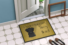 Load image into Gallery viewer, Black Labrador Spoiled Dog Lives Here Doormat - 24x36 Decorative Floor Mat – Indoor/Outdoor Rug with Artistic Flair BB1483JMAT