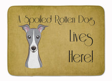 Load image into Gallery viewer, Italian Greyhound Spoiled Dog Lives Here Machine Washable Memory Foam Mat BB1484RUG