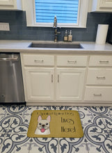 Load image into Gallery viewer, French Bulldog Spoiled Dog Lives Here Machine Washable Memory Foam Mat BB1486RUG