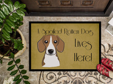Load image into Gallery viewer, Beagle Spoiled Dog Lives Here Doormat - 24x36 Decorative Floor Mat – Indoor/Outdoor Rug with Artistic Flair BB1487JMAT