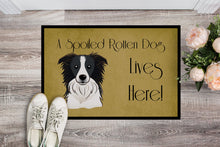 Load image into Gallery viewer, Border Collie Spoiled Dog Lives Here Doormat - 24x36 Decorative Floor Mat – Indoor/Outdoor Rug with Artistic Flair BB1489JMAT