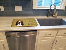 Load image into Gallery viewer, Basset Hound Spoiled Dog Lives Here Dish Drying Mat – Absorbent, Artistic Kitchen Essentials BB1491DDM