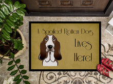 Load image into Gallery viewer, Basset Hound Spoiled Dog Lives Here Doormat - 24x36 Decorative Floor Mat – Indoor/Outdoor Rug with Artistic Flair BB1491JMAT