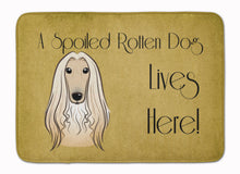Load image into Gallery viewer, Afghan Hound Spoiled Dog Lives Here Machine Washable Memory Foam Mat BB1492RUG