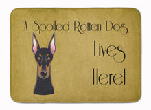 Load image into Gallery viewer, Doberman Spoiled Dog Lives Here Machine Washable Memory Foam Mat BB1493RUG