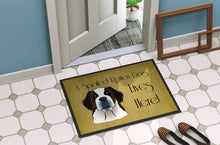 Load image into Gallery viewer, Saint Bernard Spoiled Dog Lives Here Doormat - 24x36 Decorative Floor Mat – Indoor/Outdoor Rug with Artistic Flair BB1494JMAT