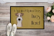 Load image into Gallery viewer, Wire Haired Fox Terrier Spoiled Dog Lives Here Doormat - 24x36 Decorative Floor Mat – Indoor/Outdoor Rug with Artistic Flair BB1495JMAT