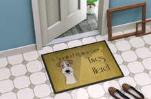 Load image into Gallery viewer, Wire Haired Fox Terrier Spoiled Dog Lives Here Doormat - 24x36 Decorative Floor Mat – Indoor/Outdoor Rug with Artistic Flair BB1495JMAT